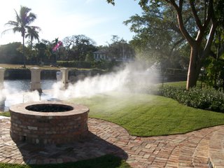 misting system installed by Outdoor Cooling Systems 